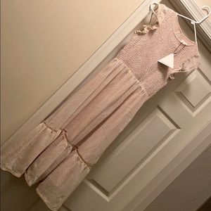 Lost + Wander Blush Midi Dress